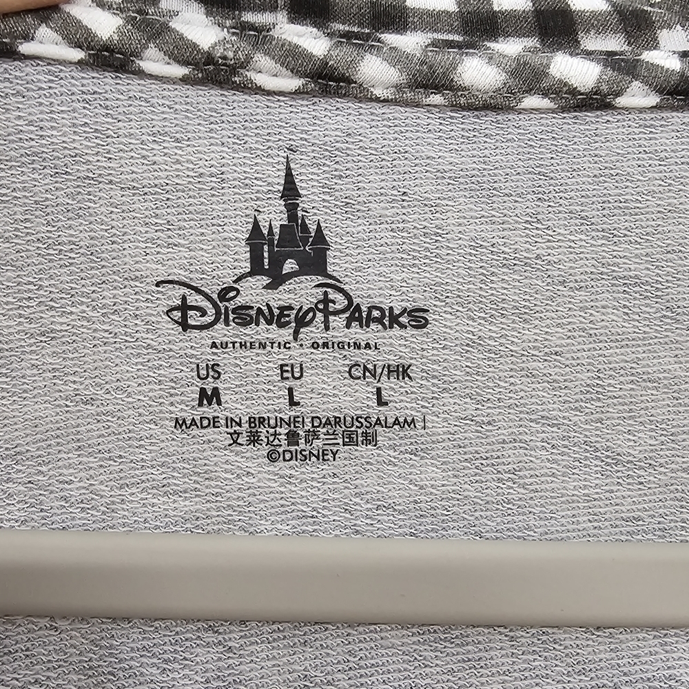 Disney Parks Minnie Mouse Oversized Embroidered Gray Tunic Hoodie - Picture 4 of 6